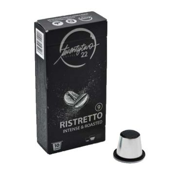 Twenty Two Coffee Ristretto capsules pour nespresso (10pc) - DURÉE DE CONSERVATION 06/2022